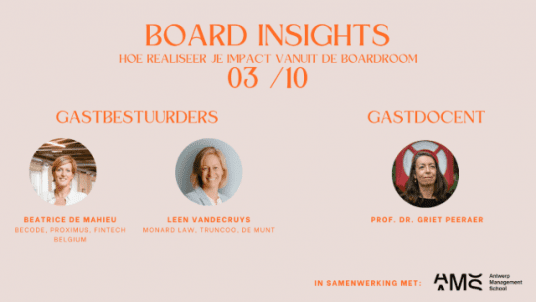 Board Insights: Hoe realiseer je impact vanuit de boardroom?