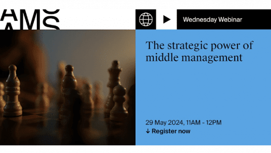 The strategic power of middle management